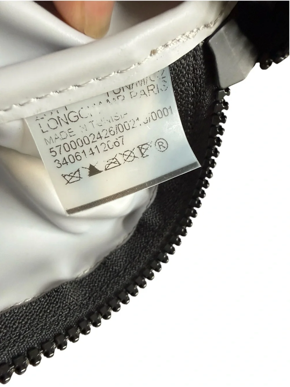 Longchamp Le Pliage LGP Black White Nylon Cosmetic Pouch 34061412067.